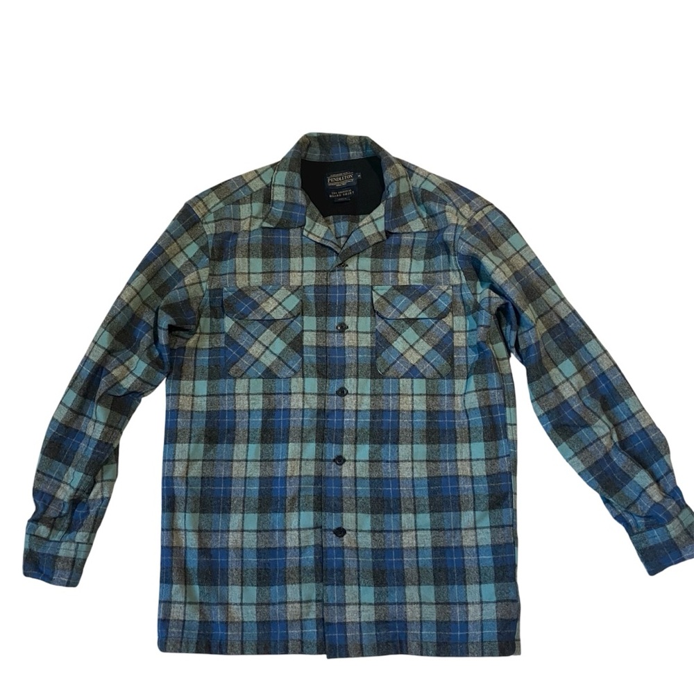 Pendleton Men’s The Original Board Shirt in Surf Plaid